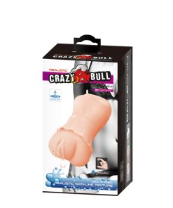 Crazy Bull No Lube Masturbator Sleeve – Realistic Pussy Skin-Like Texture