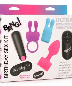 Birthday Sex Kit – C-Ring, Plug, C-Stim, Bullet and Blindfold