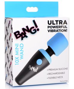 10x Vibrating Mini Silicone Wand – Blue