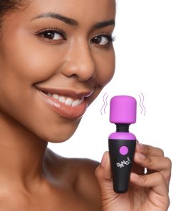 Bang – 10x Vibrating Mini Silicone Wand – Purple