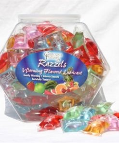 Razzels Warming Lubricant – 100 Pillow Fishbowl – Assorted Flavors