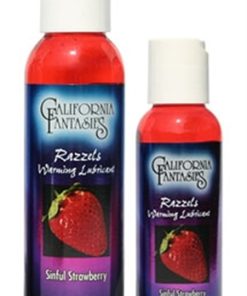 Razzels Warming Lubricant – Sinful Strawberry –  2.5 Oz. Bottle