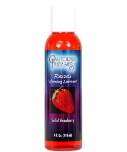 Razzels Warming Lubricant – Sinful Strawberry – 4 Oz. Bottle