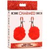 Pom Pom Nipple Clamps – Red