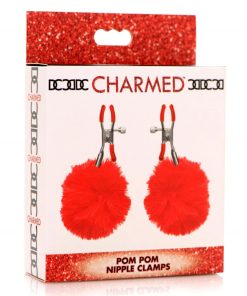 Pom Pom Nipple Clamps – Red