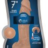 7 Inch Fleshstixxx Silicone Dildo With Balls – Latte