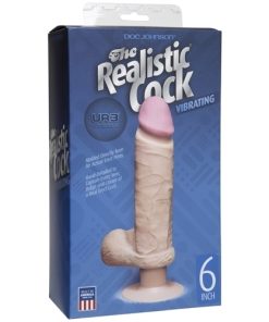 The Realistic Cock Ultraskyn Vibrating 6 Inches – Vanilla