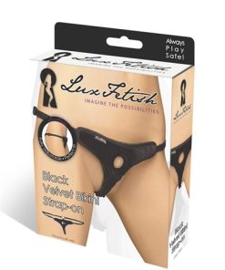 Black Velvet Bikini Strap-On