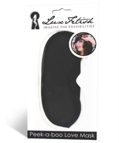 Peek-a-Boo Love Mask – Black