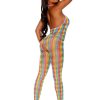 Deep v Bodystocking – One Size – Multicolor