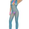 Footless Body Stocking – One Size – Neon Blue