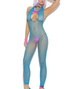 Footless Body Stocking – One Size – Neon Blue