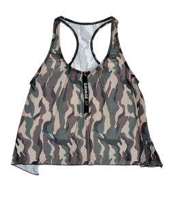 Savage Af Swing Top – Forest Camo – M/l