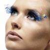 Feather Plume Eyelashes – Blue