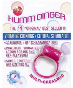 Humm Dinger Vibrating Penis Ring Clitoral Stiimulator – Purple