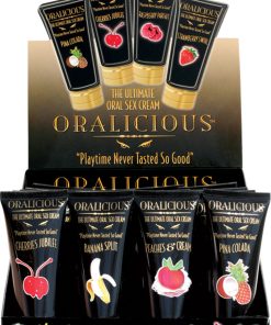 Oralicious – 24 Piece P.O.P. Display – 2 Fl. Oz. Tubes – Assorted Flavors