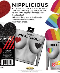 Nipplicious – Rainbow Nipple Pasties – Hearts and Lips