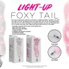 Foxy Tail – Light Up Faux Fur Butt Plug – White Plug – White