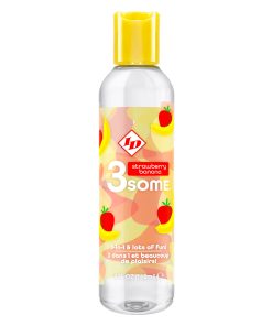 3some 3-in-1 Lubricant – Strawberry Banana – 4 Fl. Oz.