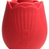 Bloomgasm – French Rose Licking and Vibrating  Stimulator – Red