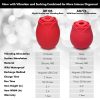 Mystic Rose Sucking and Vibrating Silicone Rose –  Red