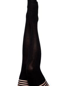 Dana Lynn – Ribbed Thigh High – Size a – Black