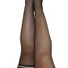 Sam – Fishnet Thigh High – Size D – Black