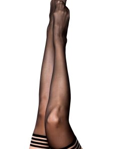 Taylor – Silky Sheer Thigh High – Size a – Black