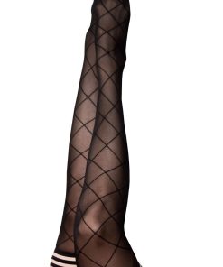 Anna – Diamond Thigh High – Size a – Black