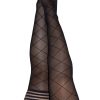 Anna – Diamond Thigh High – Size D – Black