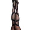 Jackie – Semi Sheer Thigh High – Size a – Black