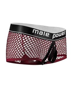 Cock Pit Net Mini Cock Ring Short – Large –  Burgundy