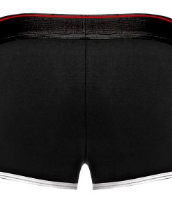 Retro Sport Panel Short – Large – Black/ Red