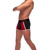 Retro Sport Panel Short – Medium – Black/ Red