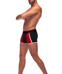 Retro Sport Panel Short – Medium – Black/ Red