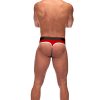 Retro Sport Panel Thong – L/ XL – Red/ Black