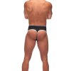 Retro Sport Panel Thong – L/ XL – Black/ Blue