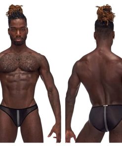 Landing Strip Bikini Brief – Medium – Black