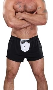 Tuxedo Boxer – One  Size – Black