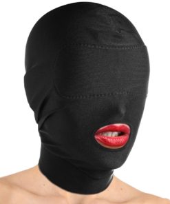 Spandex Hood With Padded Eyes and Open Mouth