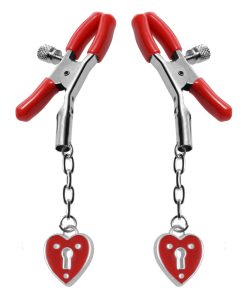 Charmed Heart Padlock Nipple Clamps