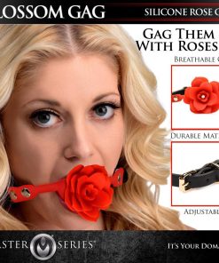 Blossom Gag Silicone Rose Gag – Red