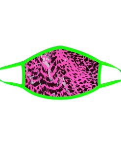 Toxic Kitty Uv Face Mask With Neon Green Trim