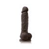 Colours – Pleasures – Vibrating – 5 Inch Dildo –  Dark Brown