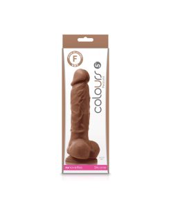 Colours – Pleasures – 5 Inch Dildo – Brown