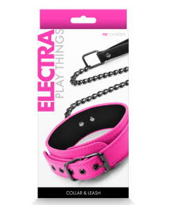 Electra Play Things – Collar and Leash – Pink