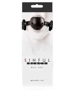 Sinful Ball Gag – Black