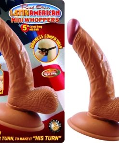 Latin American Mini Whoppers 5-Inch Curved Dong  With Balls – Latin