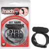 The Macho Collection Snap-on Vibro Cock and Ball Strap – Black