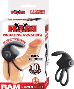 Ram Vibrating Cockring – Black